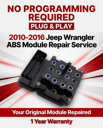 2010-2016 Jeep Wrangler ABS EBCM Anti-Lock Brake Control Module ⭐️⭐️Repair Service⭐️⭐️