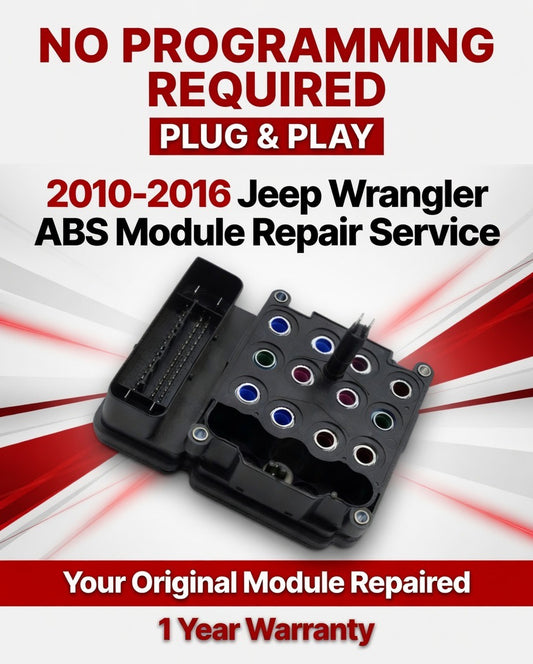 2010-2016 Jeep Wrangler ABS EBCM Anti-Lock Brake Control Module ⭐️⭐️Repair Service⭐️⭐️