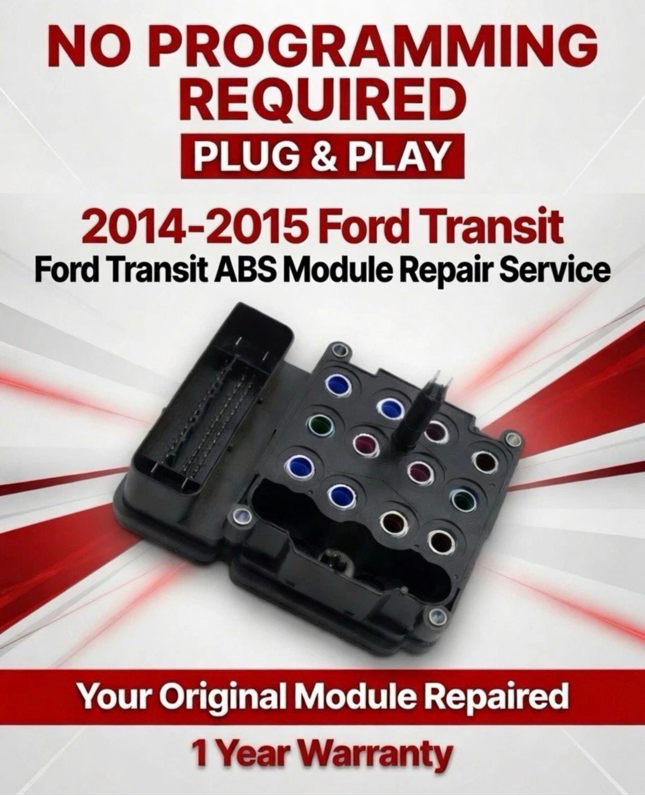 2014-2015 ford transit abs ebcm anti-lock brake control module repair service